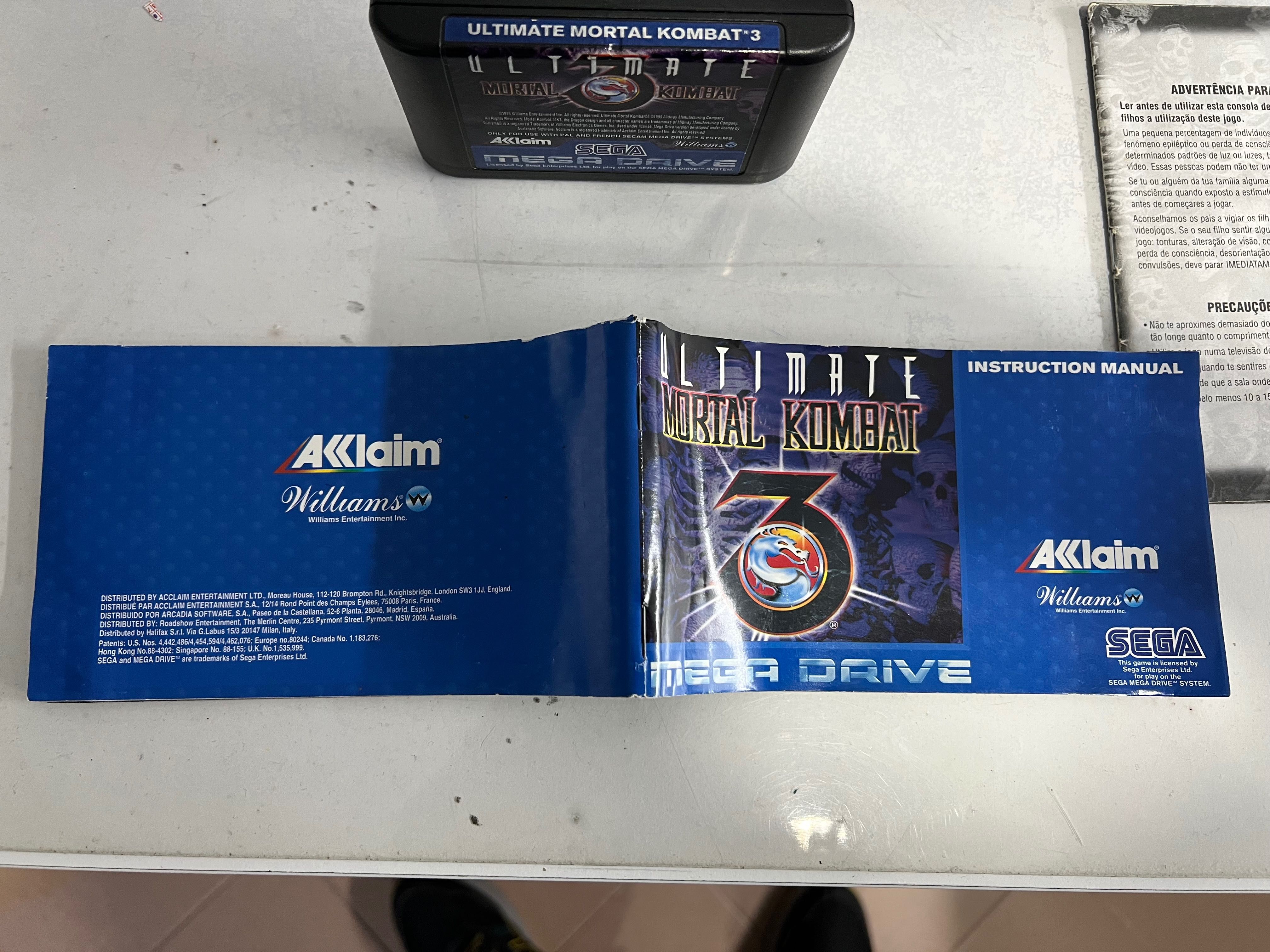 Mortal kombat 3 Ultimate megadrive original sega mega drive