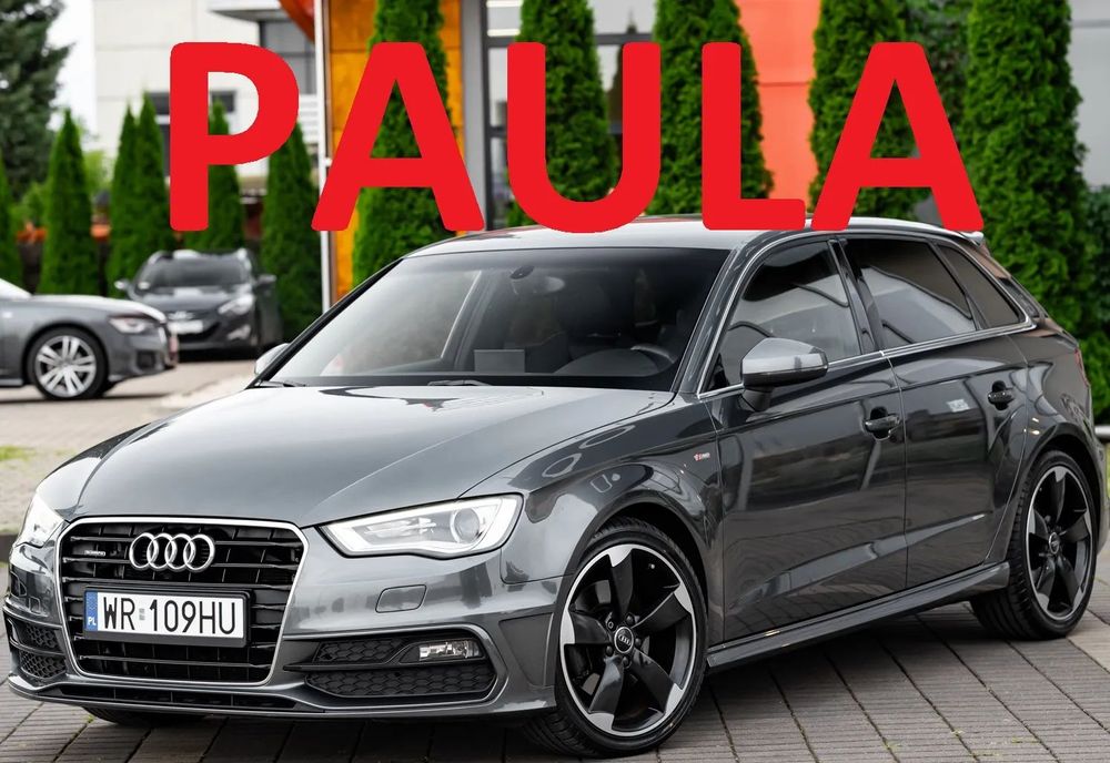 Audi A3 Sportback 2.0 TDI 184 KM Quattro S-line Oryginalny Lakier Zarejestrowany