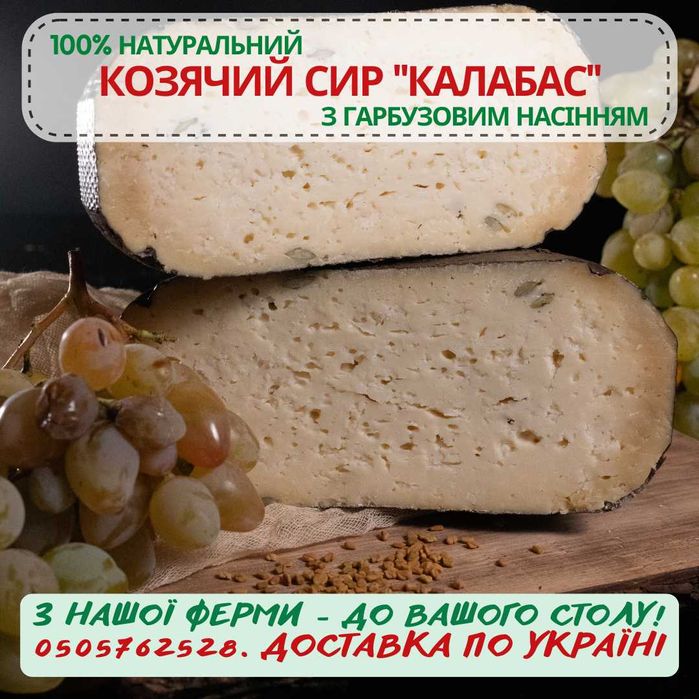 Сирний сет з 8 видів твердого козячого сиру, 1 кг