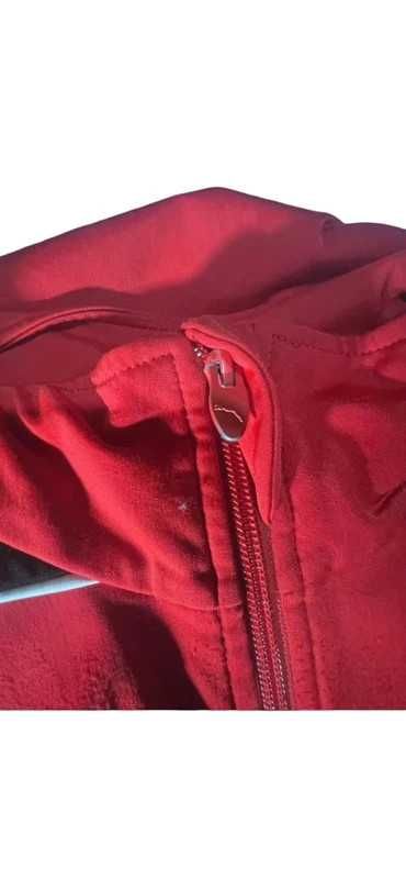 Świetna bluza męska rozpinana czerwona puma sportowa XL
