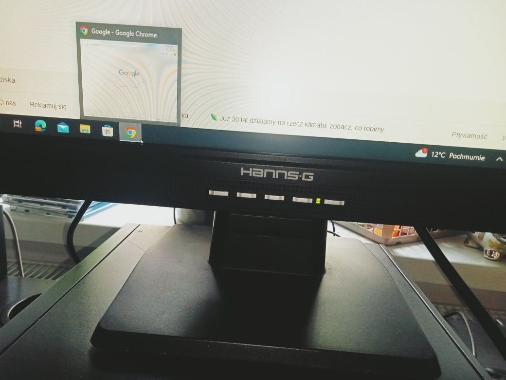 Monitor Hanns-G JC 199D VGA DVI głośniki 19 cali