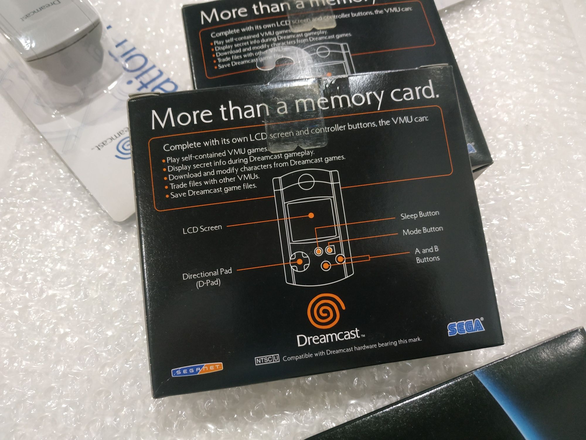 Sega Dreamcast VMU Cartão Memória Azul Original Novo