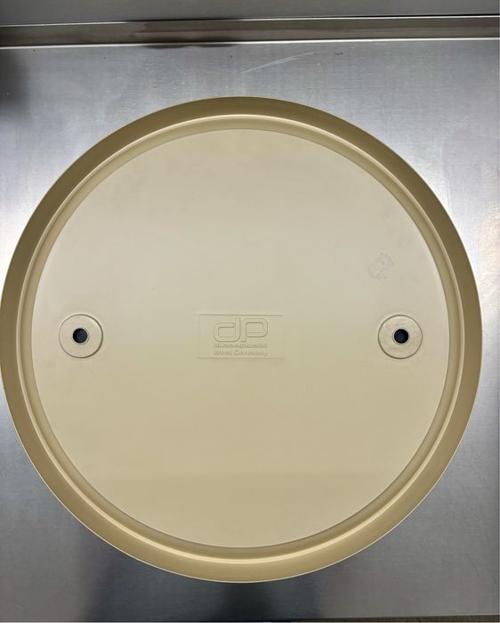 Vintage Okrągłe Lustro Space Age Atomic  Mega Design beżowy kolor Top