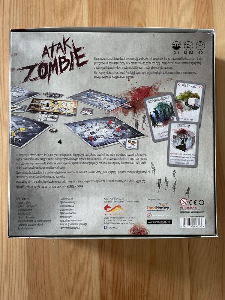 Atak Zombie - gra planszowa