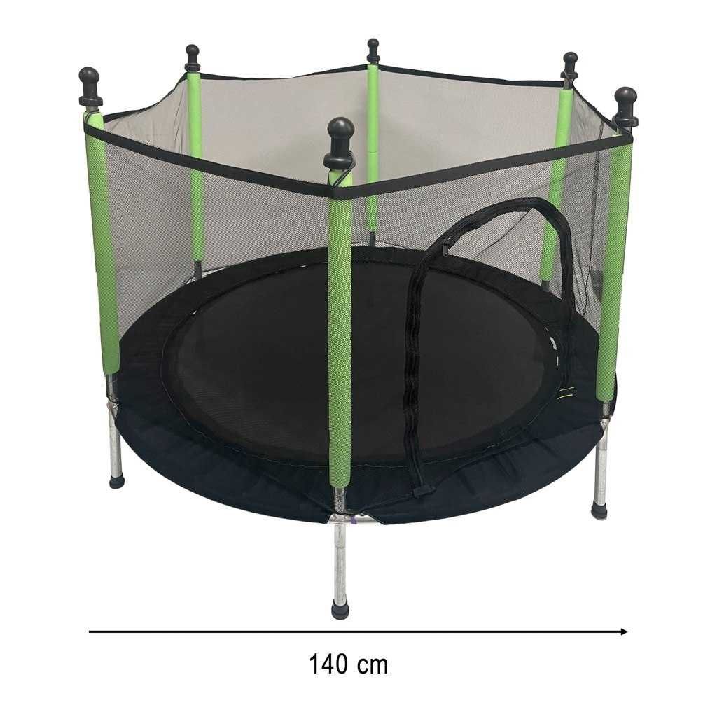 Trampolina Ogrodowa dla Dzieci z Siatką 140cm do 150Kg + PIŁKI