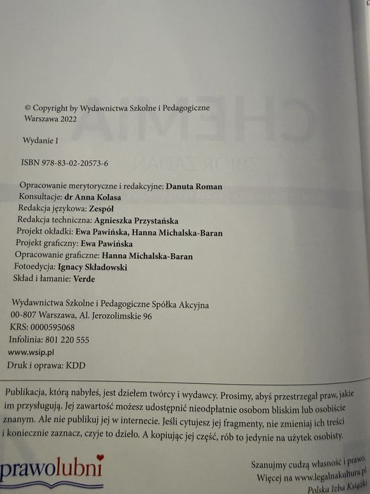 Chemia zbiór zadań 4 WSiP