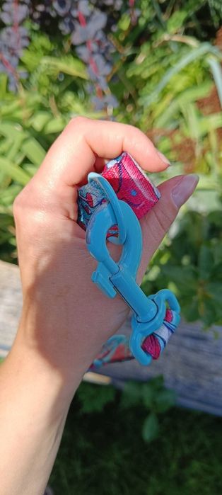 Szelki + smycz Hauki wzór grzybki