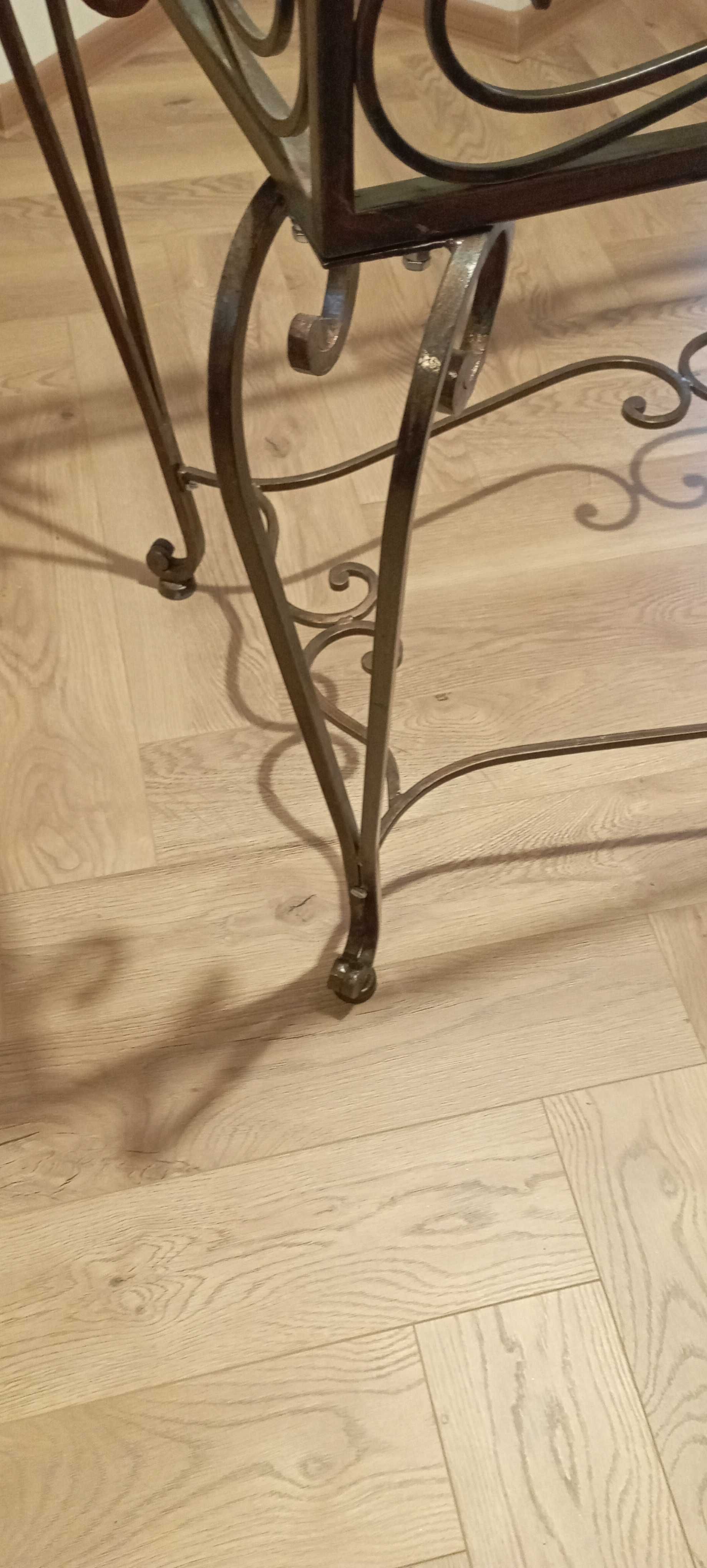 Stół ze szklanym blatem elegancki glamour jadalnia metalowy stół szkło