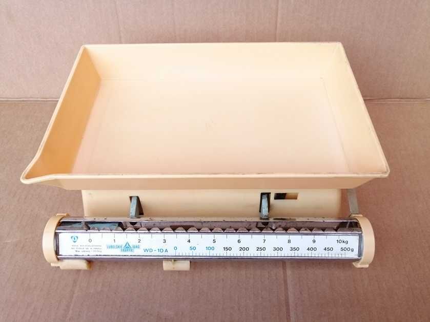 Waga kuchenna Lubelskie Fabryki Wag, udźwig 10,5 kg. PRL.