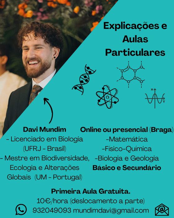 Explicações e Aulas Particulares (Presencial ou online)