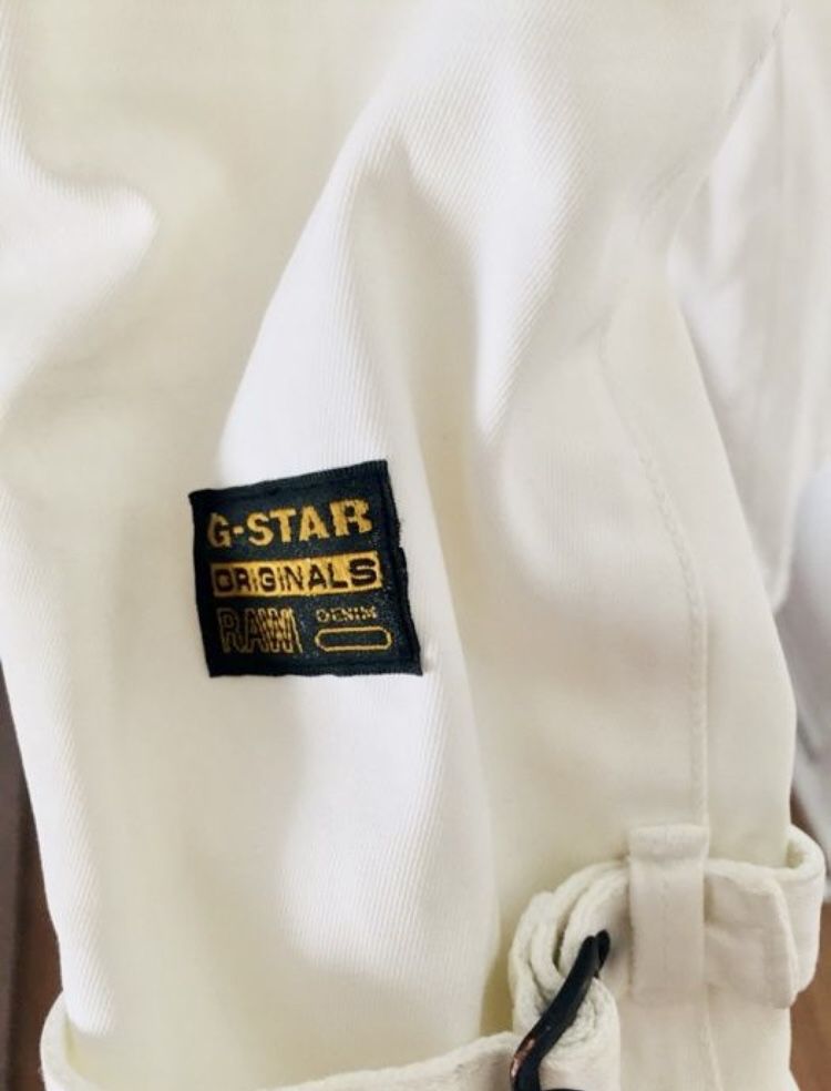 Biały płaszcz G-Star  rozmiar S