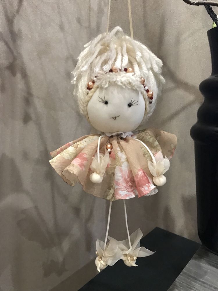 Текстильная интерьерная кукла ручной работы