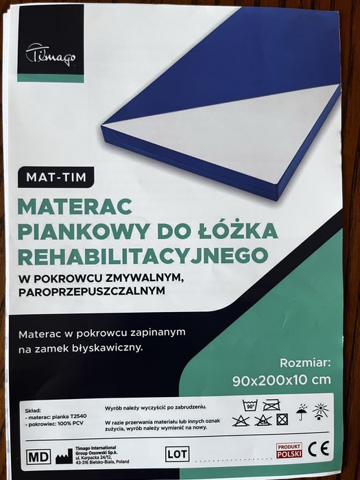 Łóżko rehabilitacyjne sterowane elektrycznie - DREAM-TIM