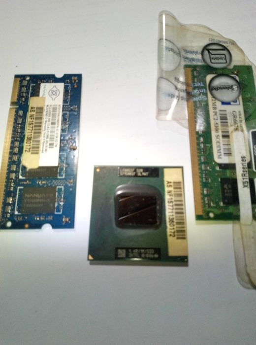 Процессор и память в ноутбук