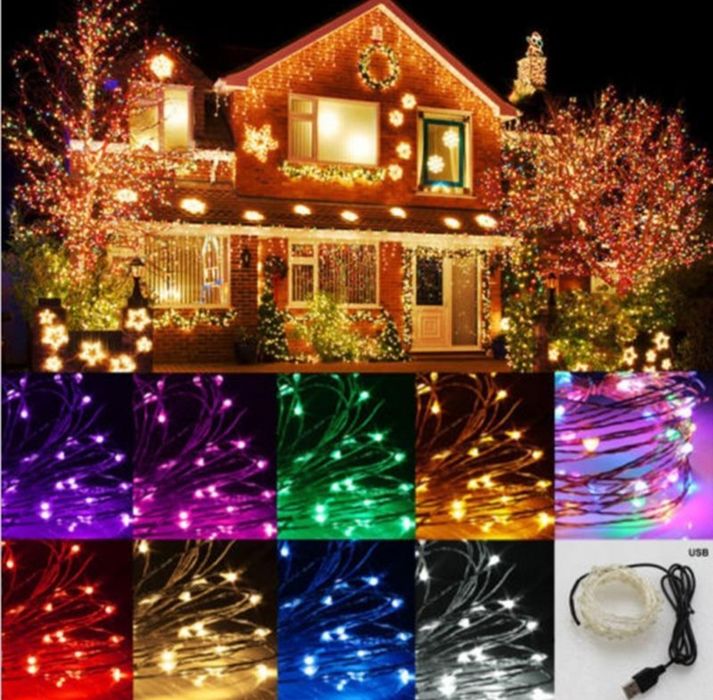 Гірлянди 5 метрів USB