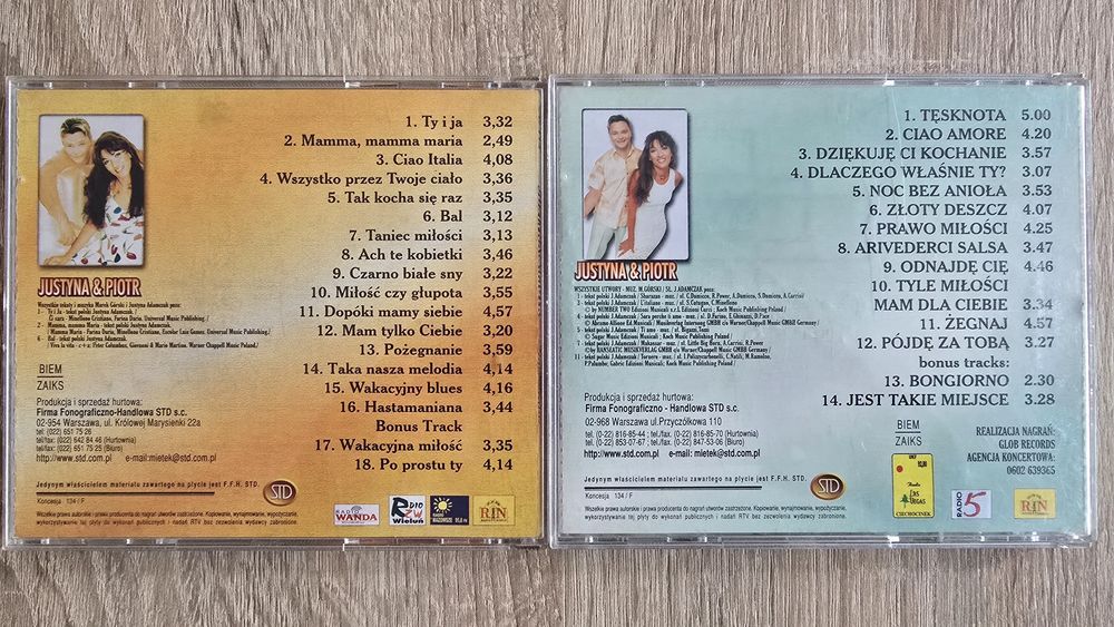 Justyna i Piotr Ciao Italia 2 x CD
