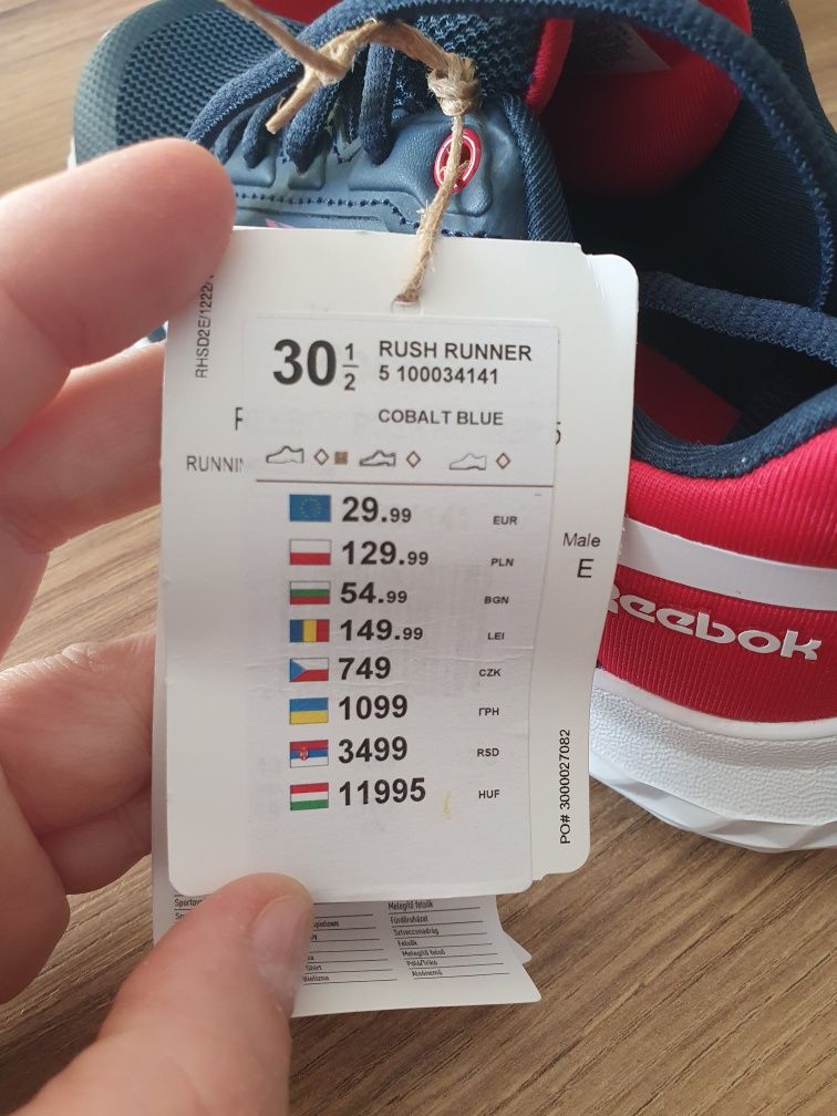 Buty Reebok do biegania  r.30 1/2 nowe