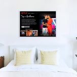 Moldura Netflix Quadro Presente Natal Namorados Amigos