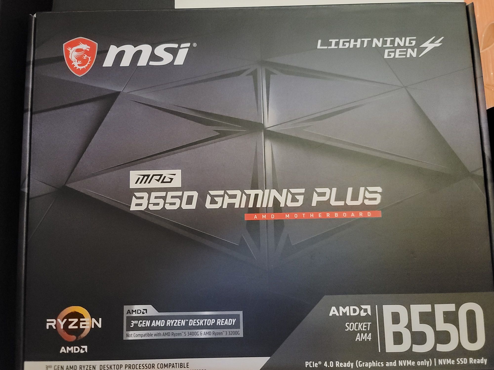 Материнська плата MSI MPG B550 Gaming Plus + AMD Ryzen 5 5600 + ОЗУ