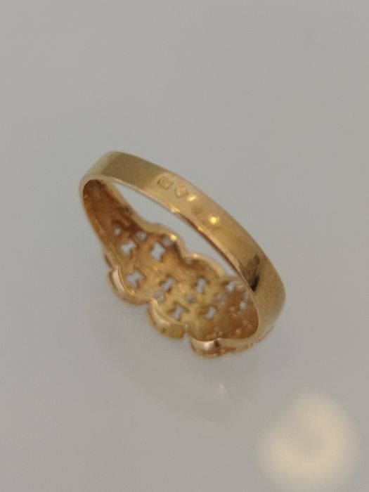 Anel em ouro de 19,2kt