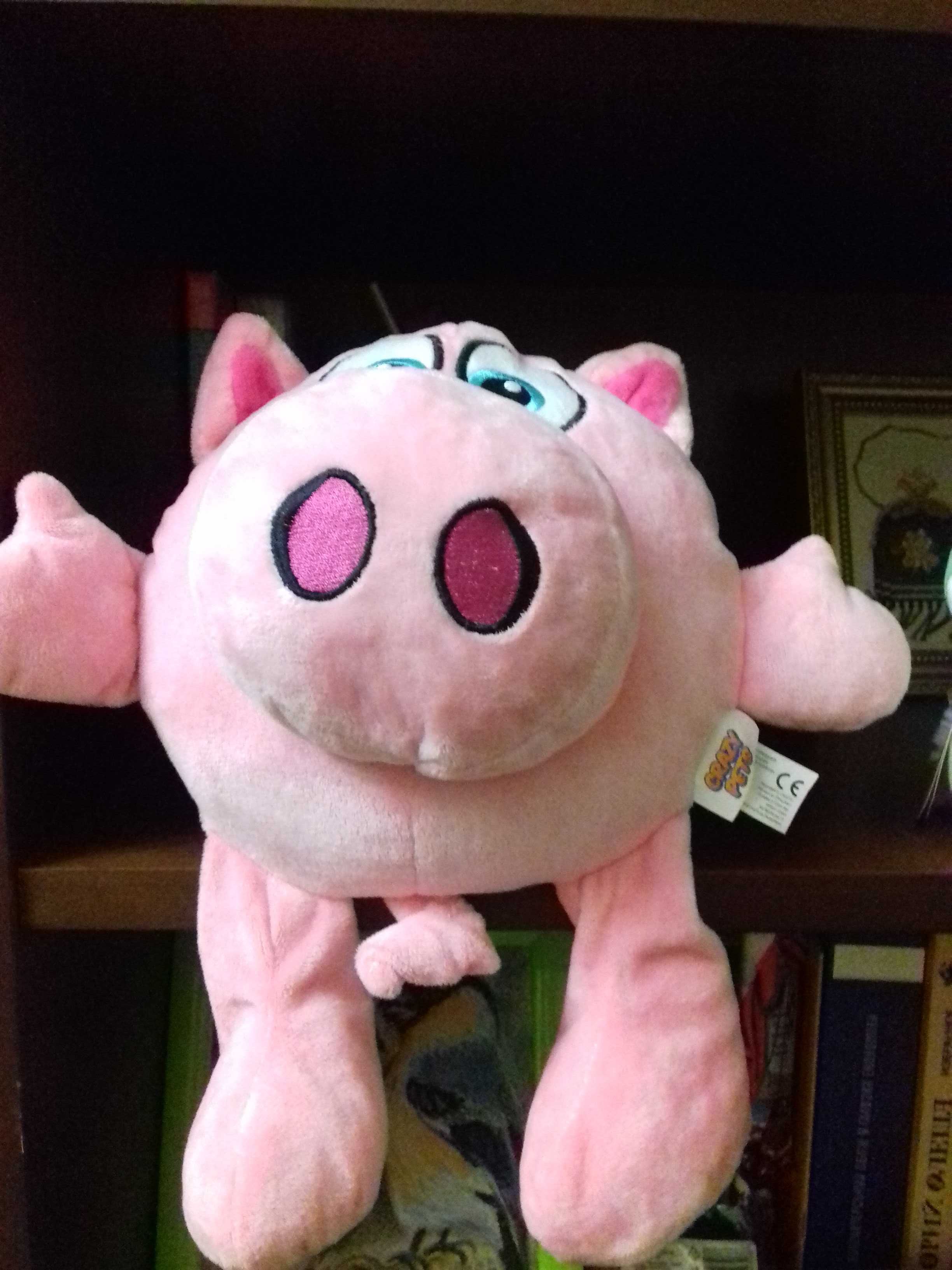 Игрушка мягкая свинья свинка Crazy pets іграшка м'яка свиня поросенок