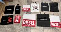 Пакеты и коробки Diesel, Pandora, пакеты разных брендов