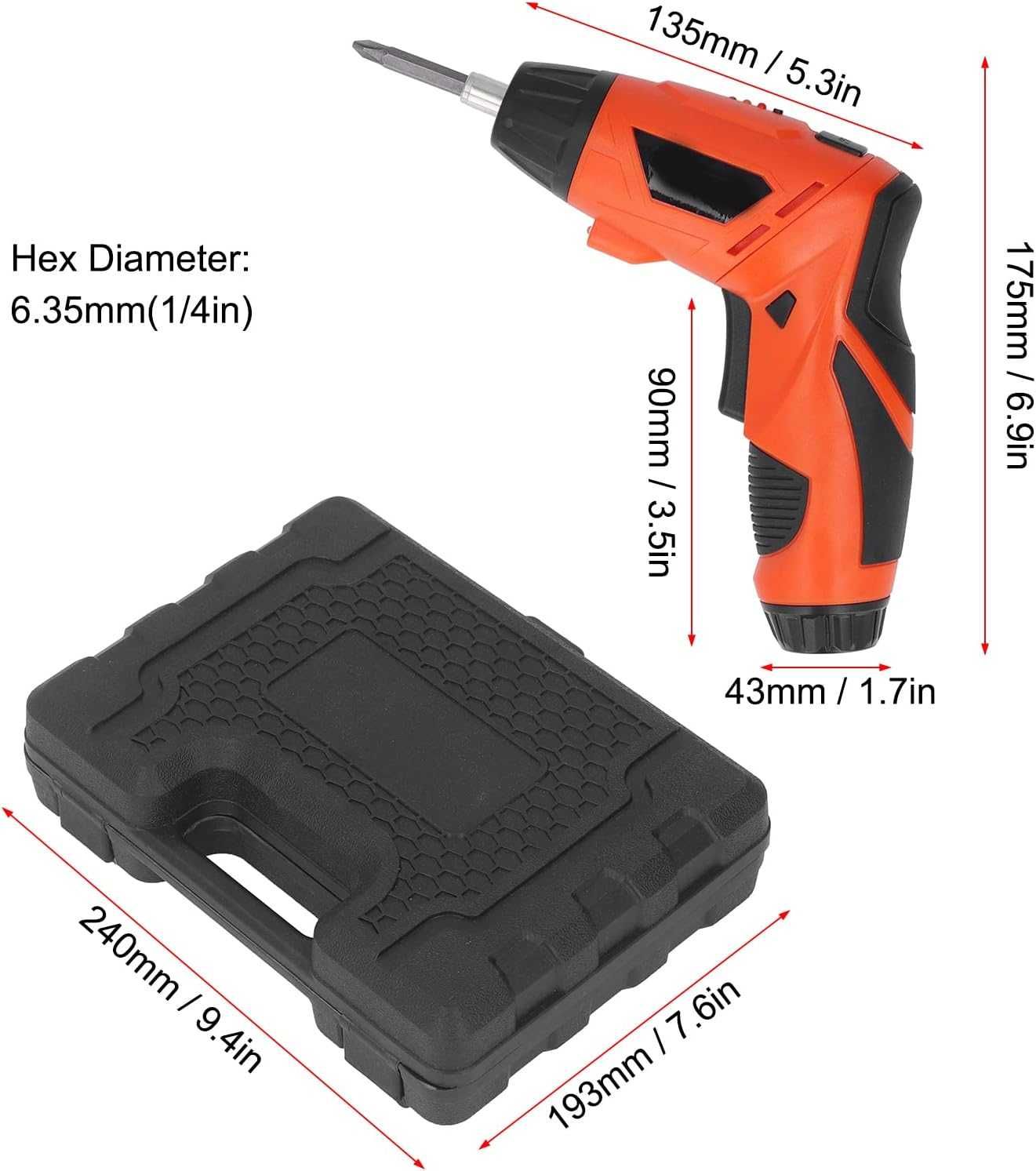 Mini wkrętarka akumulatorowa 2w1 1300 mAH, 46 elementów