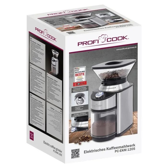 Жерновая профессиональная  Кофемолка ProfiCook EKM 1205, Усовершенство