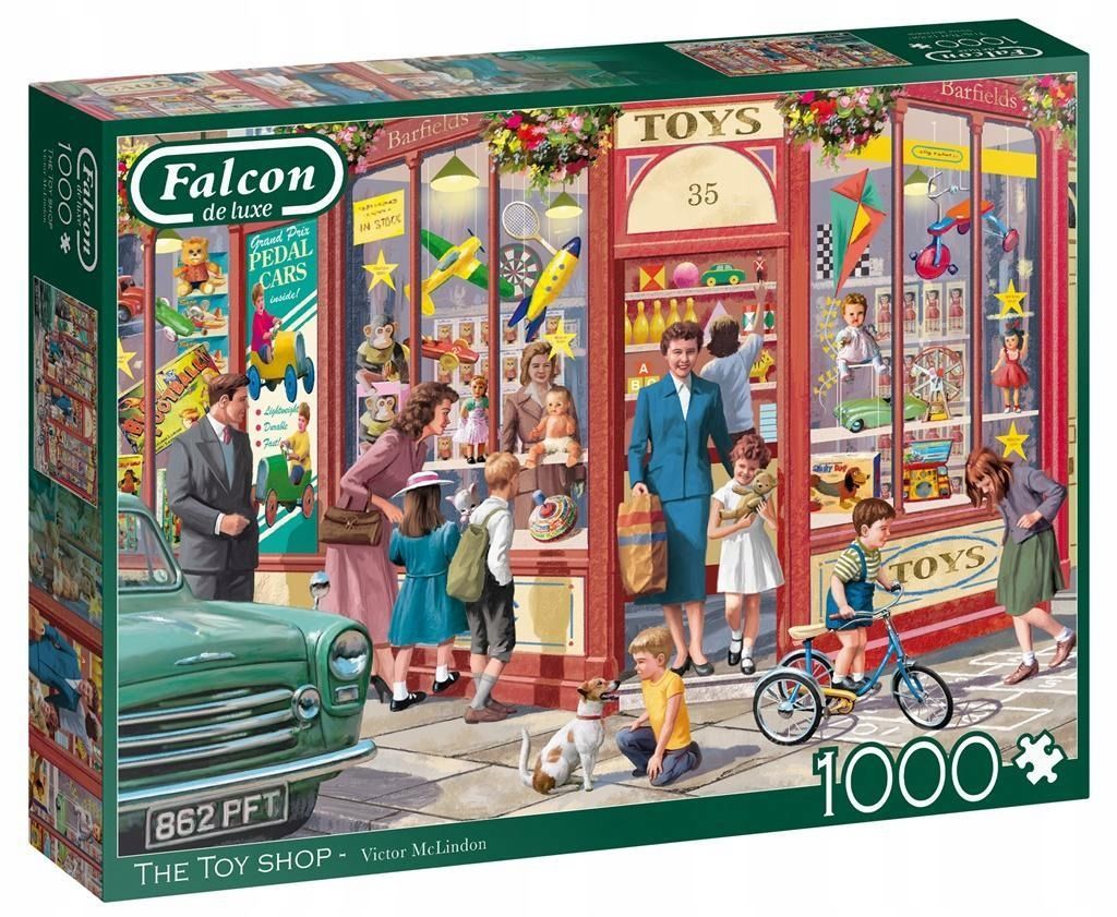 Puzzle 1000 Falcon Sklep Z Zabawki Na Rogu Ulicy