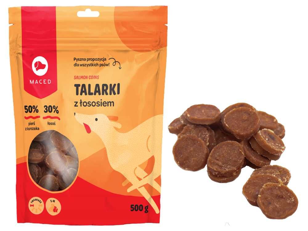 Maced Przysmak dla psa Talarki z łososia 500g