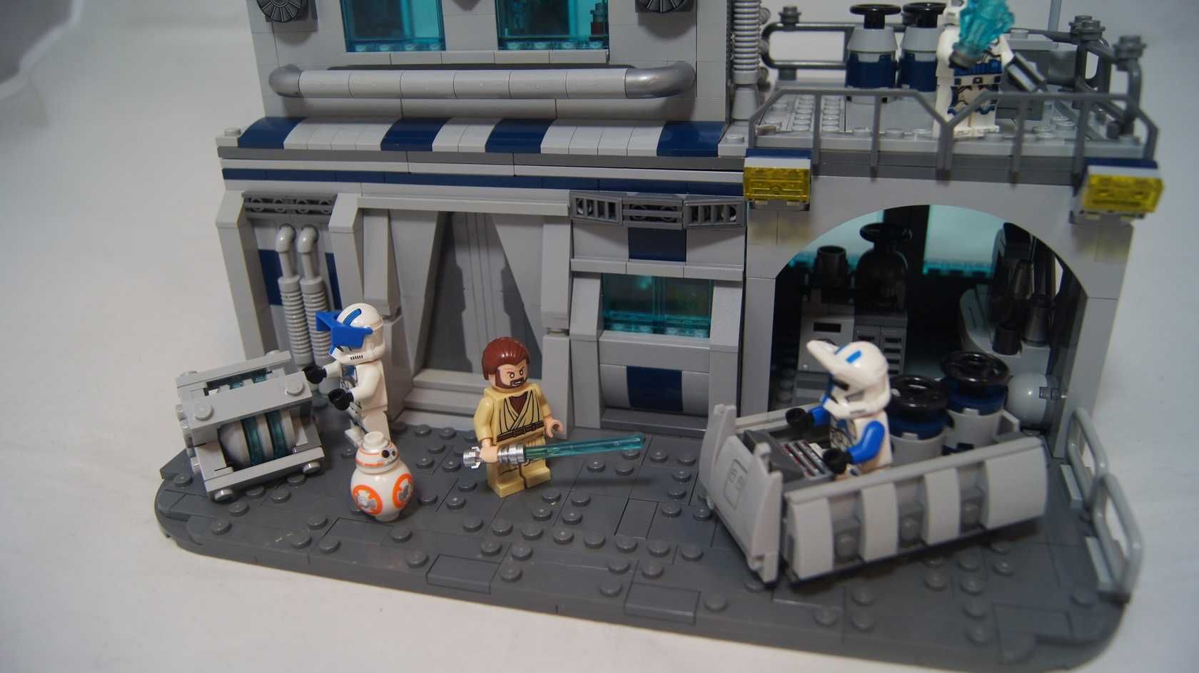 Lego Star Wars MOC baza hangar klonów 501 legionu figurki clone