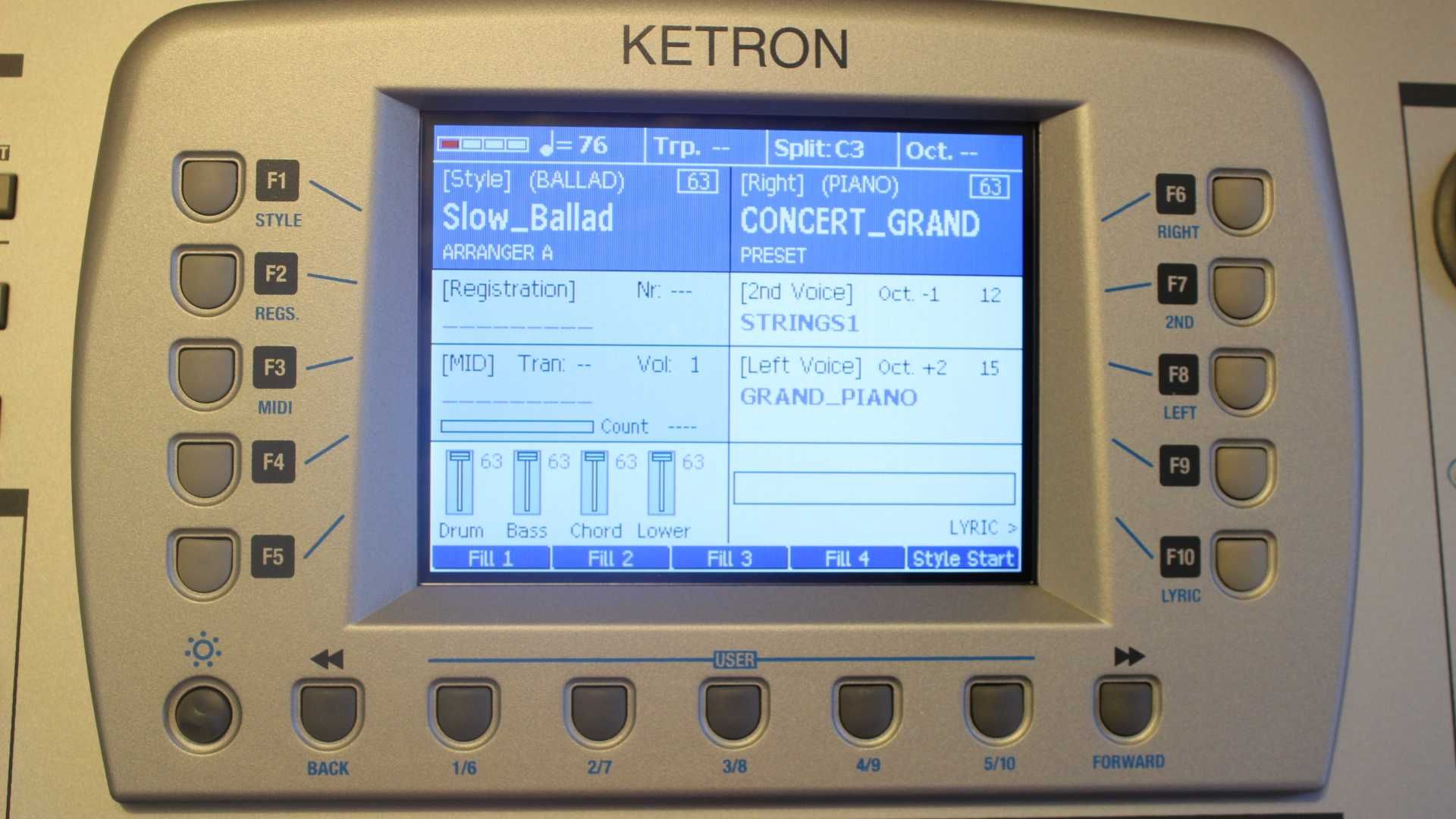 Ketron Audya 76 Płyta Wyjściowa PB446 Oryginał
