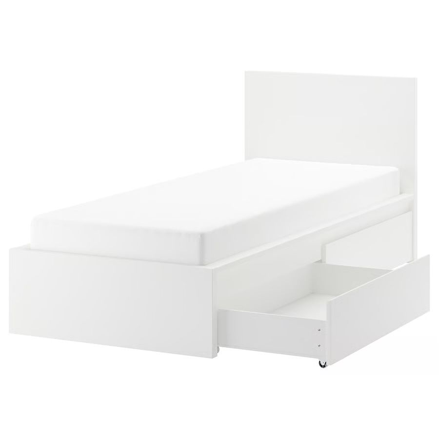 Cama individual com gavetoes