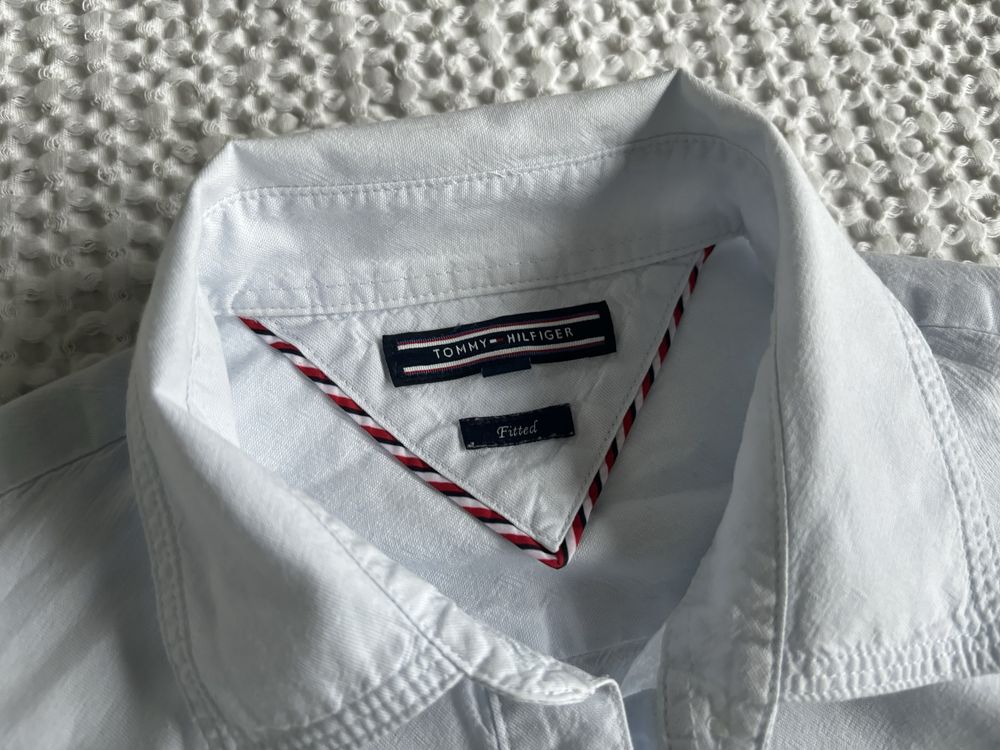 Tommy hilfiger koszula błękit  s 34 do pracy modn