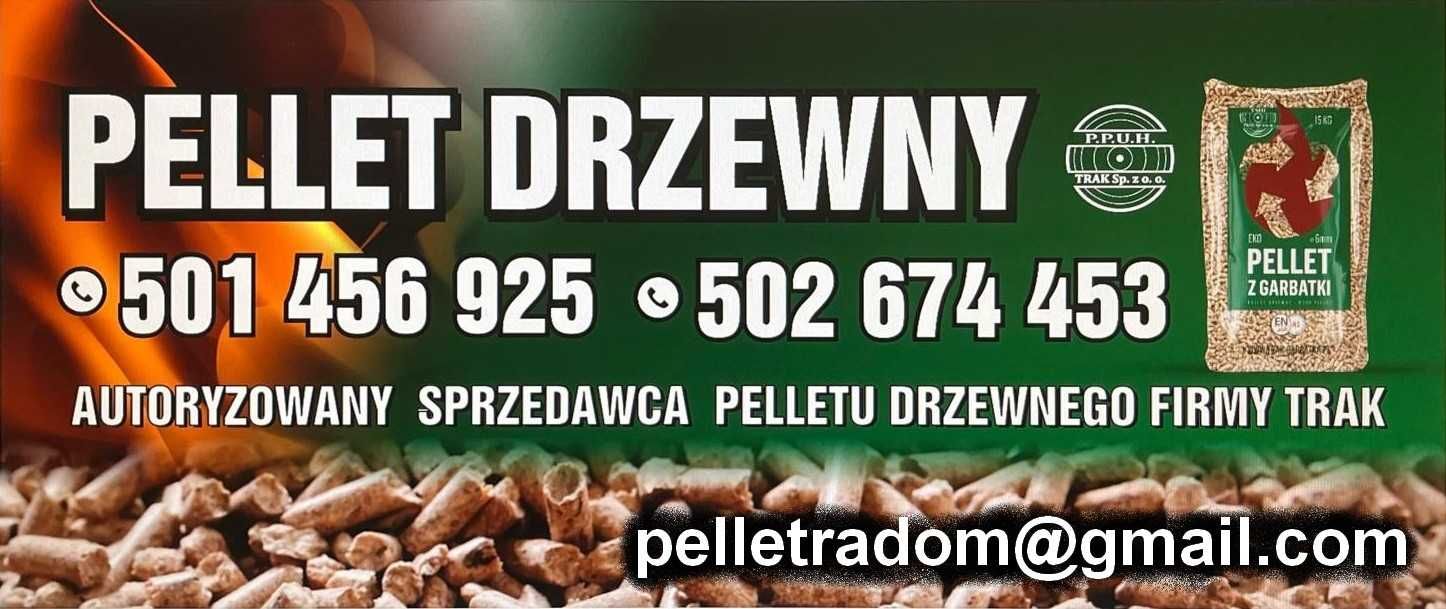 Pellet TRAK z Garbatki. Dostawa winda. Najlepsza jakość.