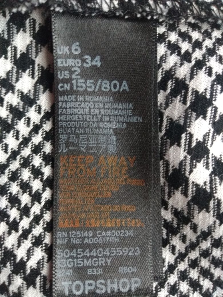 Bluzka w pepitkę XS
