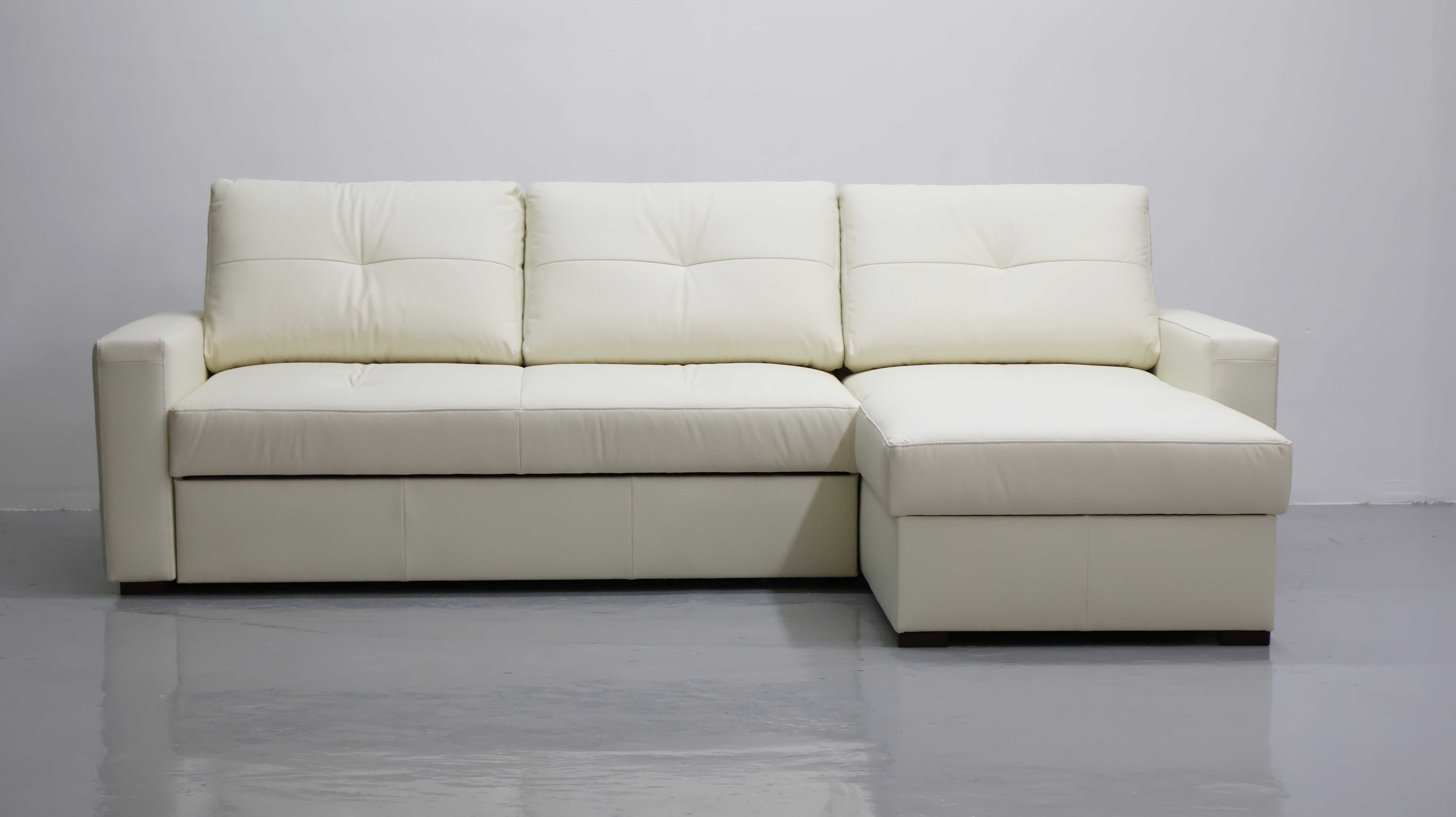 FAB skóra naturalna narożnik z funkcja spania 1018 rogówka kanapa sofa