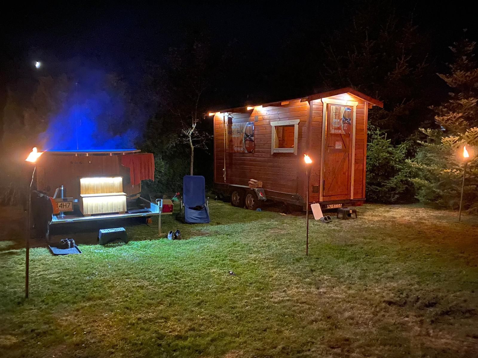 Mobilna balia/jacuzzi sauna na wynajem