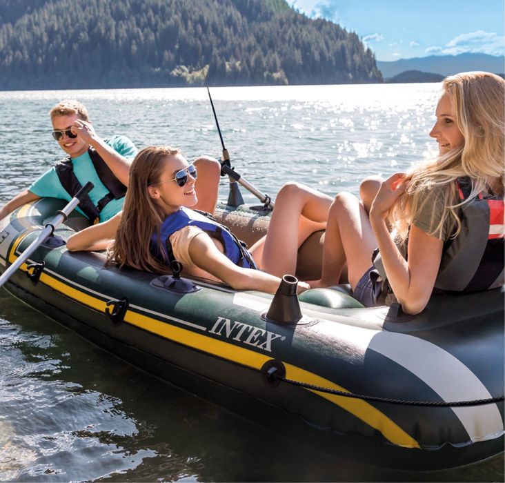 Лодка / човен/ ‼️РОЗПРОДАЖ надувний човен intex/ надувная лодка