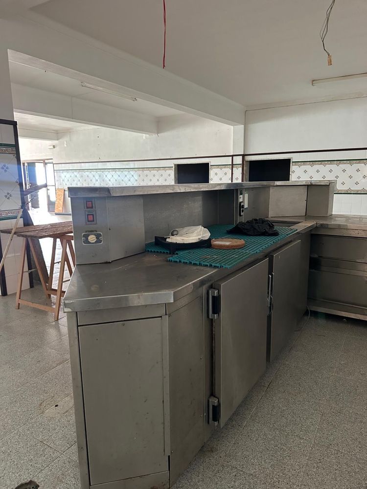 Bancada inox em L
