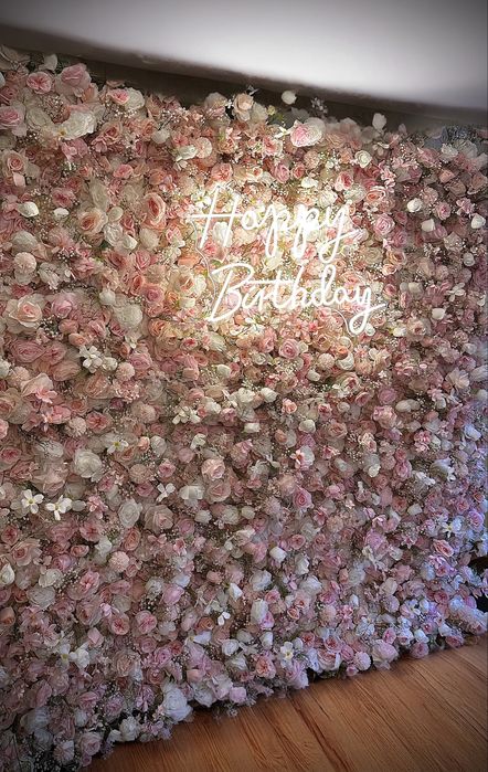 Ścianka Kwiatowa: Dekoracje Wesele Chrzest Urodziny Impreza