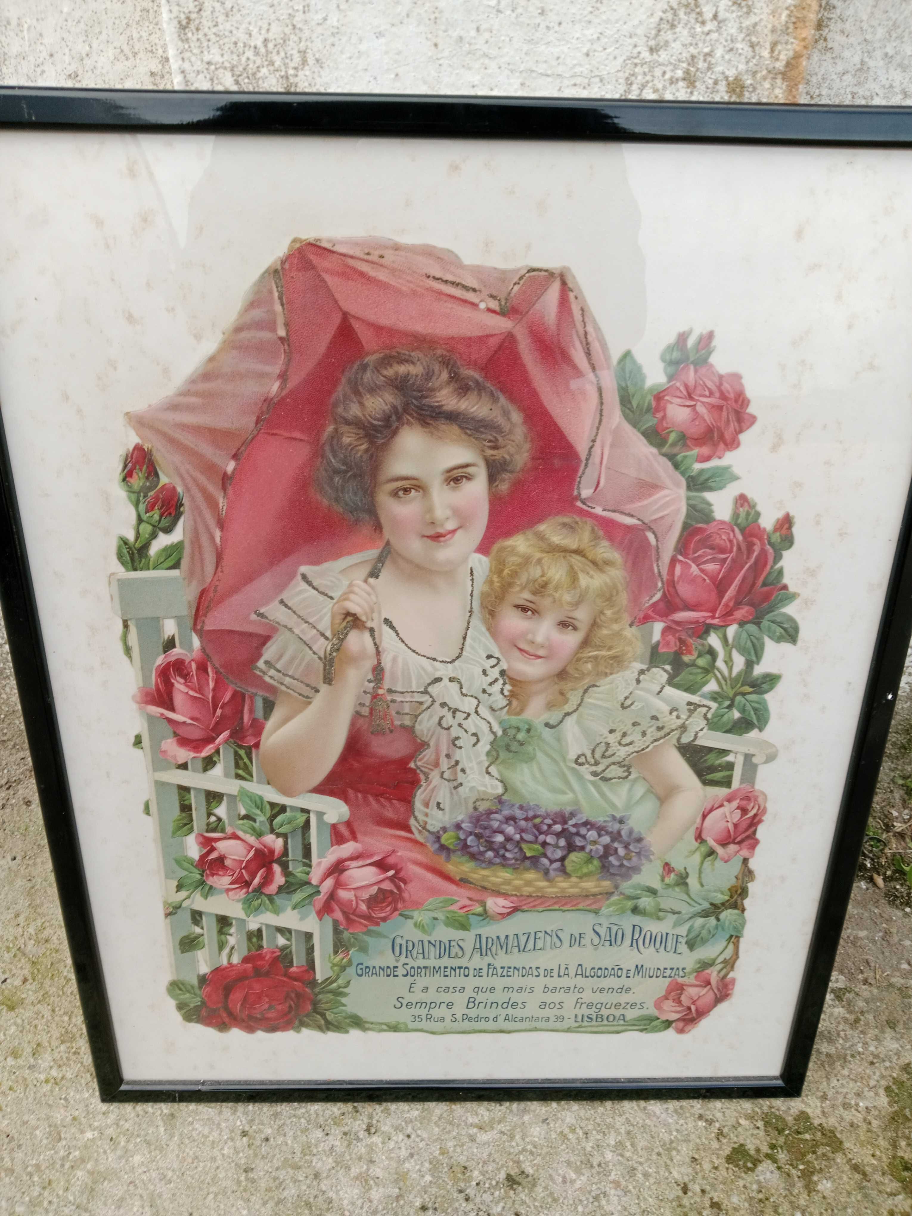 Maravilhosa Publicidade cartonada dos Grandes Armazéns de São Roque