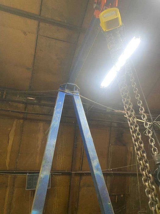 Кран козловий стаціонарний 3 тонни з ланцюговим тельфером 2 тонни