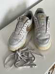 Nike Force 1 oryginalne Vest Grey/Metallic Gold szare/fioletowe
