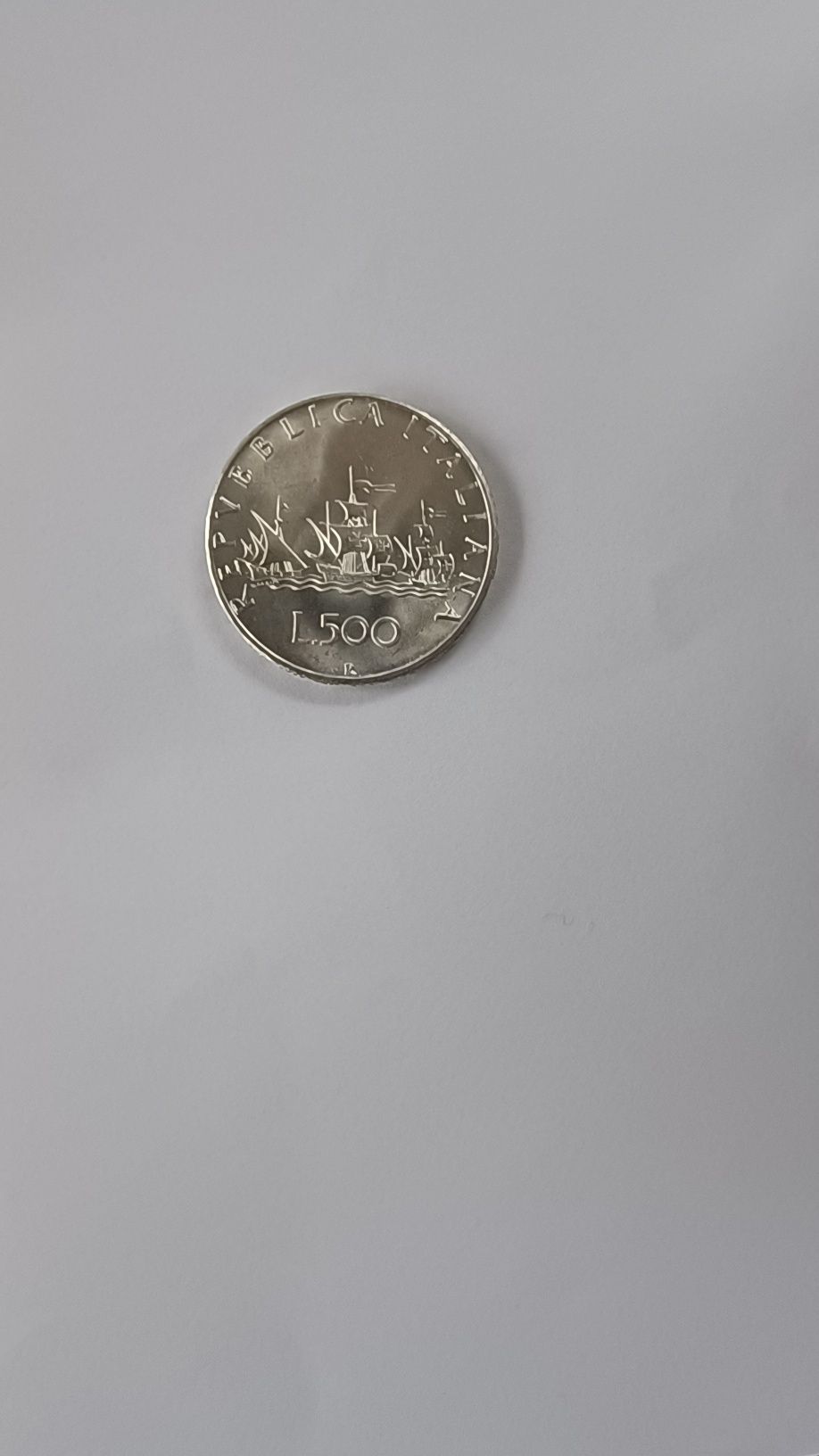 Moneta srebrna 500lirów
