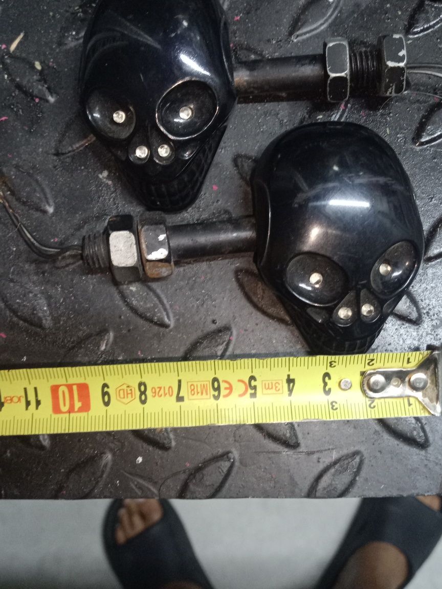 Kierunkowskazy motocyklowe Czaszki LED
