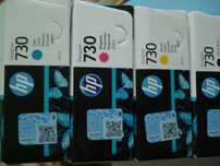 Tusz HP 730 300ml czarny, czerwony, zółty, niebieski, szary,czarny mat