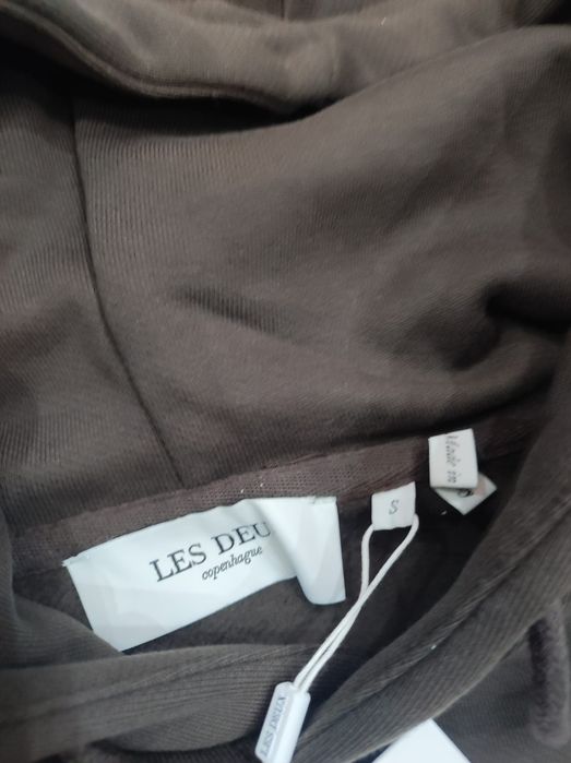 Brązowa bluza męska wciągana z kapturem Varsity Les Deux Copenhague S