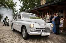 Samochód do ślubu, Warszawa M-20, Fiat 124