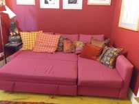 Sofá-cama Perfeito para 2 pessoas - usado em muito bom estado